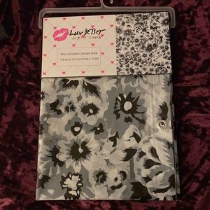 Betsey Johnson Floral Peva Shower Curtain Liner